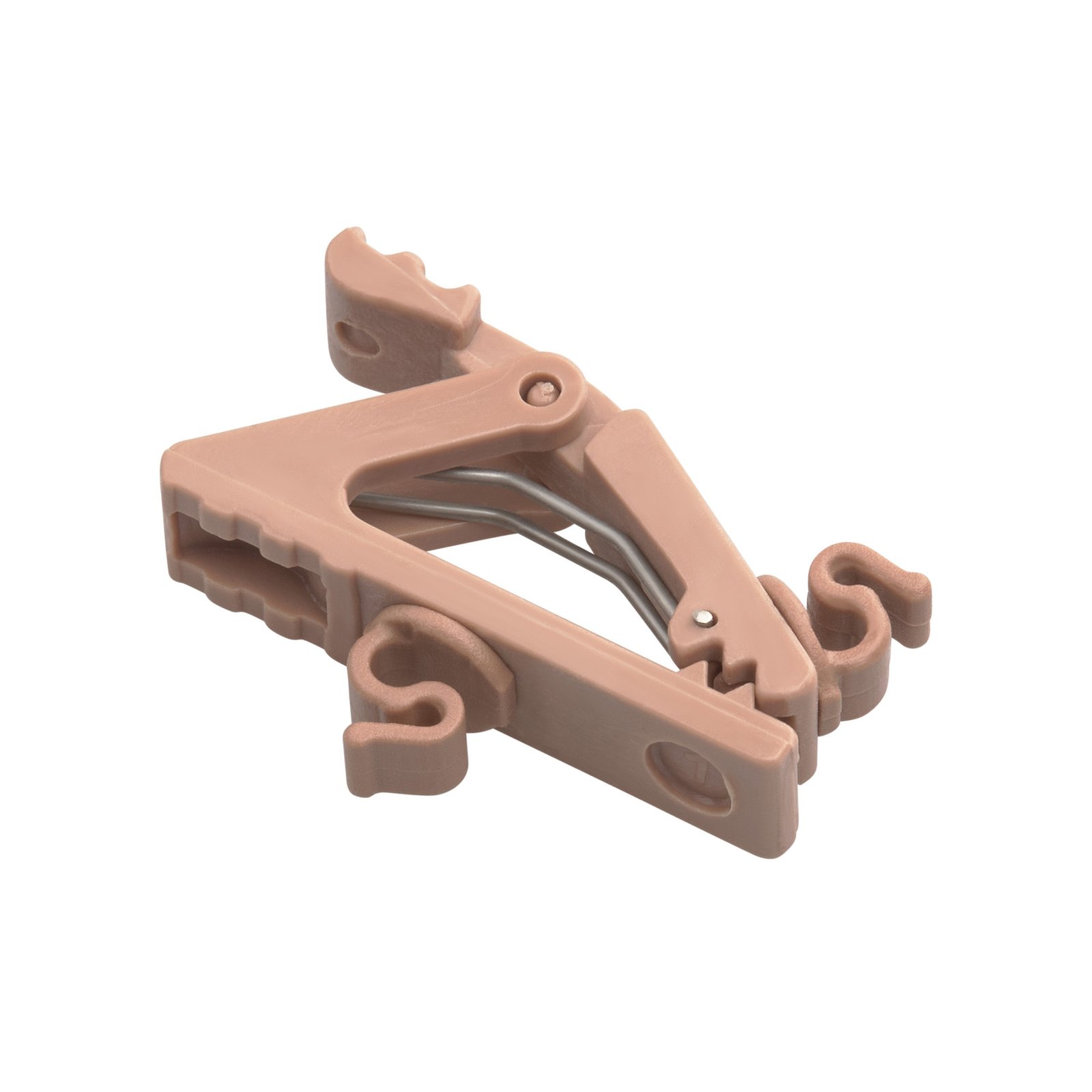Plastic Clips for Lavalier Microphones beige short - Clips de Plástico para Micrófonos Lavalier beige corto