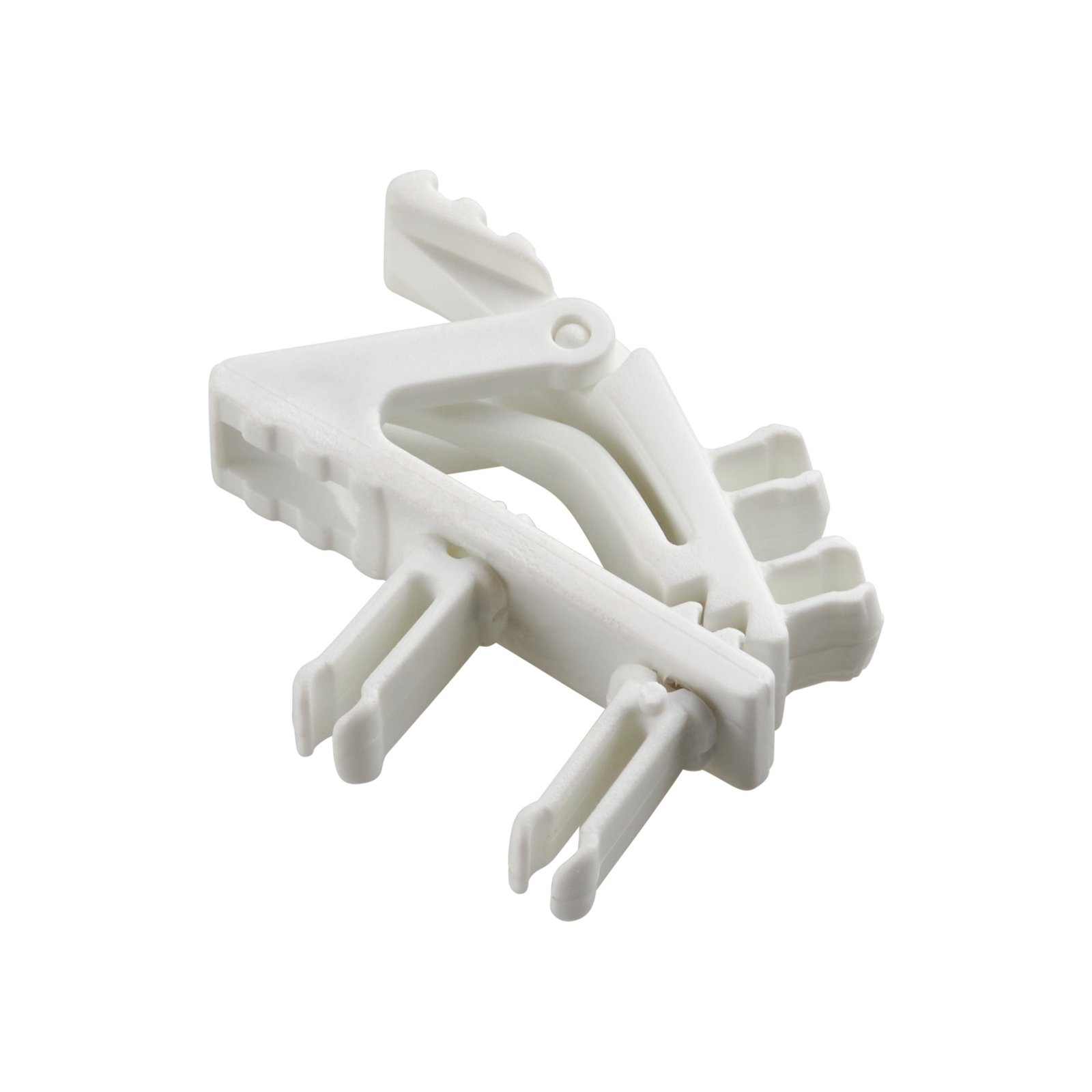 Plastic Clips for Lavalier Microphones white double - Clips de Plástico para Micrófonos Lavalier blanco doble