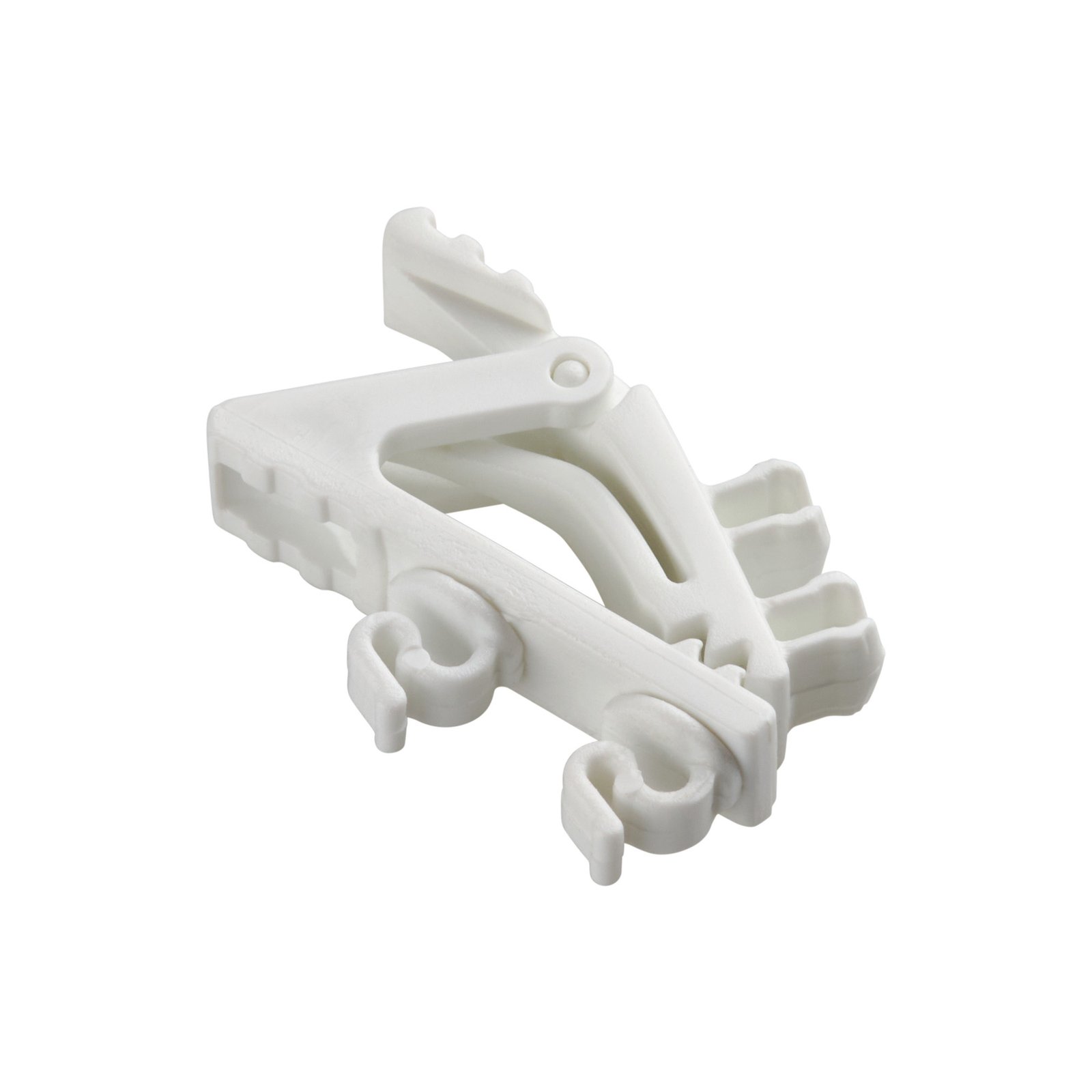 Plastic Clips for Lavalier Microphones white double short - Clips de Plástico para Micrófonos Lavalier blanco doble corto