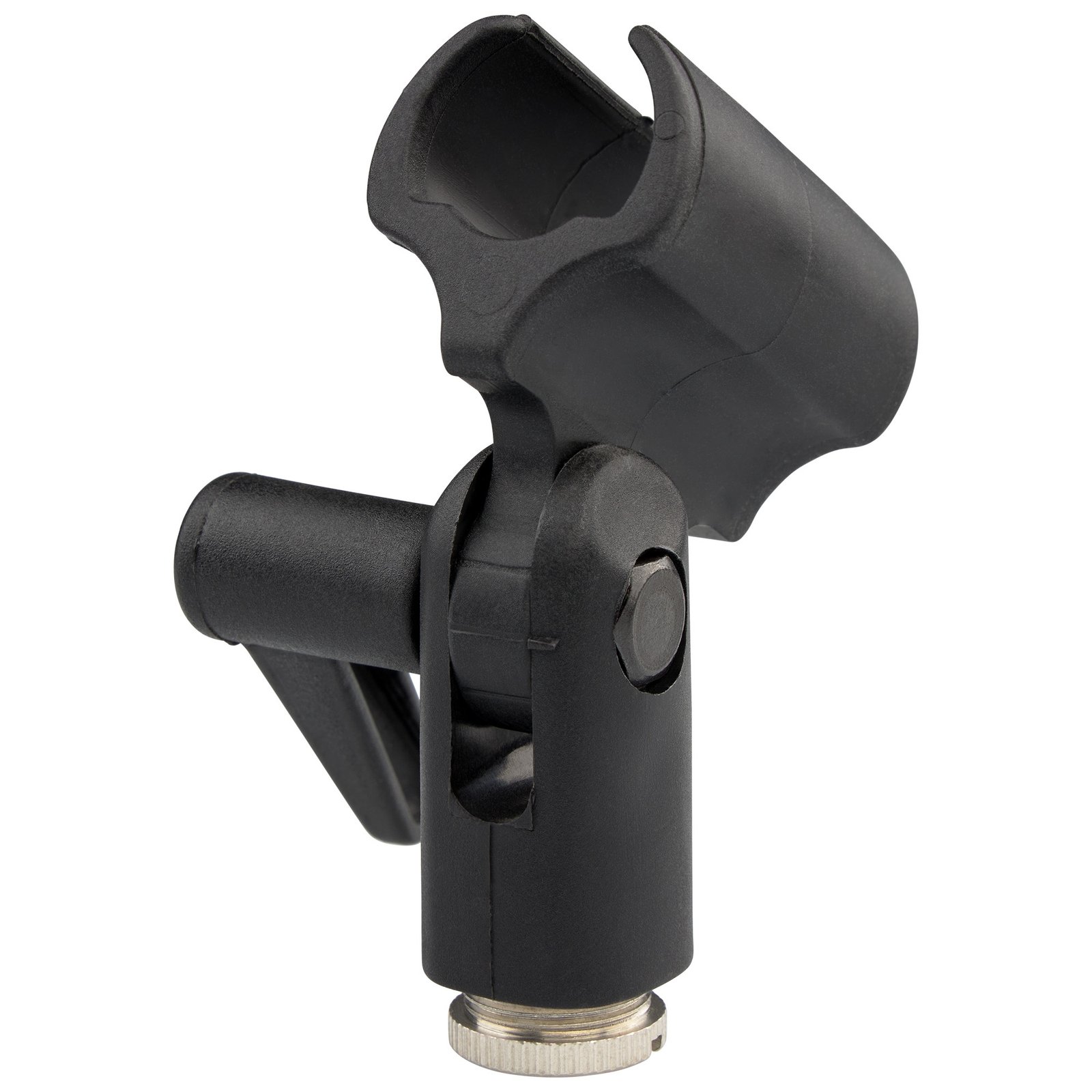 Stand Clips for Conical and Cylindrical Microphones black - Stand Clips para Micrófonos Cónicos y Cilíndricos negro